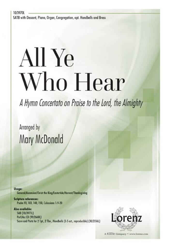 All Ye Who Hear